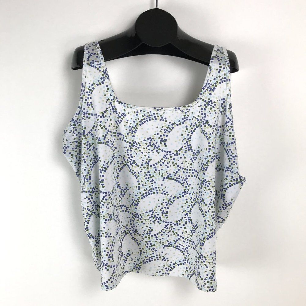 Lane Bryant Geometric Print Tank Women's Plus 20/22W Stretch Adjustable Straps